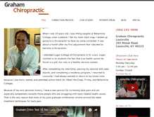 Tablet Screenshot of grahamchiropracticlouisville.com